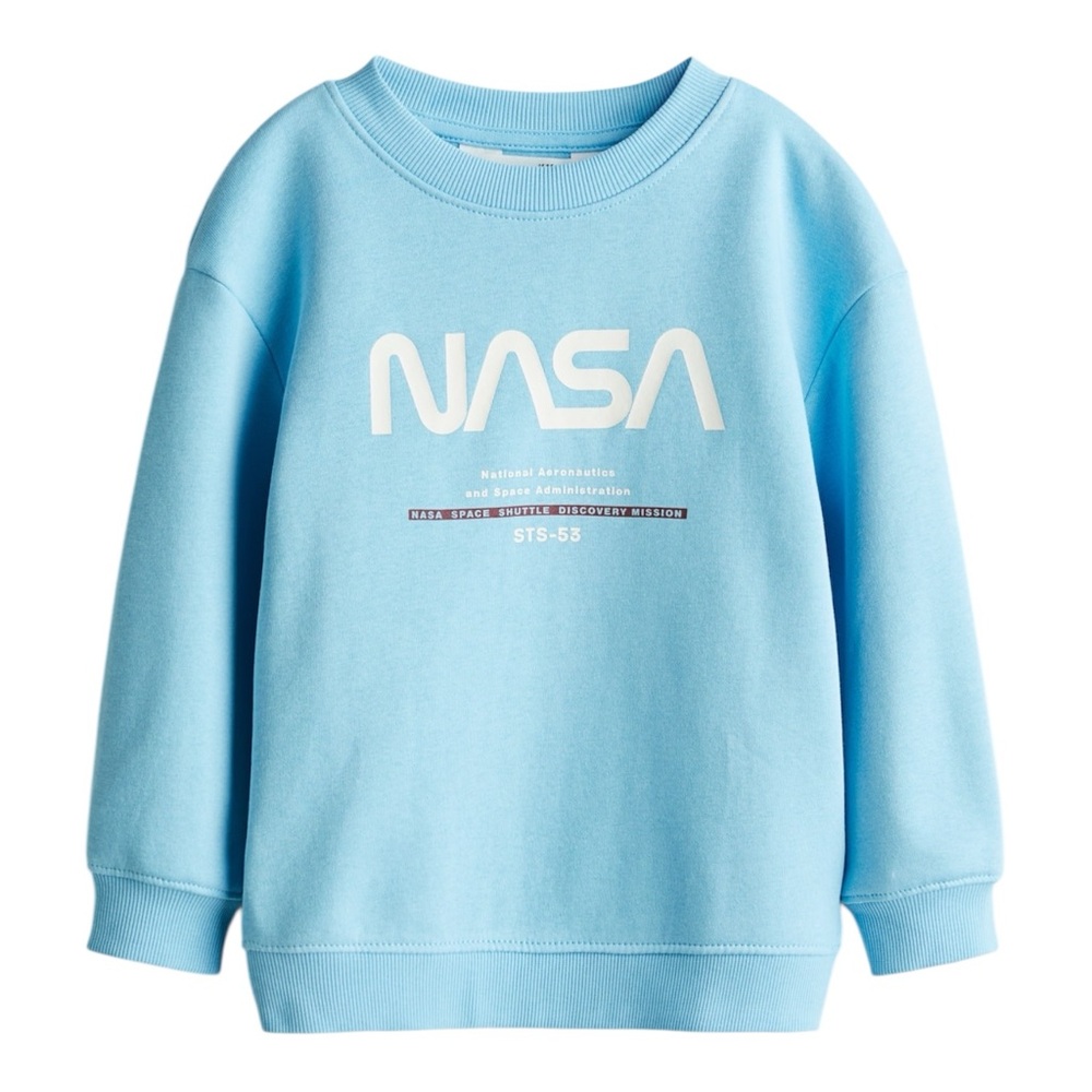 H&M Kids NASA Sweatshirt – Blue (Size 3–4Y)